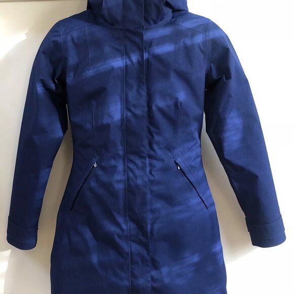 Patagonia Vosque 3-in-1 Parka Coat Jacket W/Liner Women's Size Small Navy Blue - Picture 10 of 10